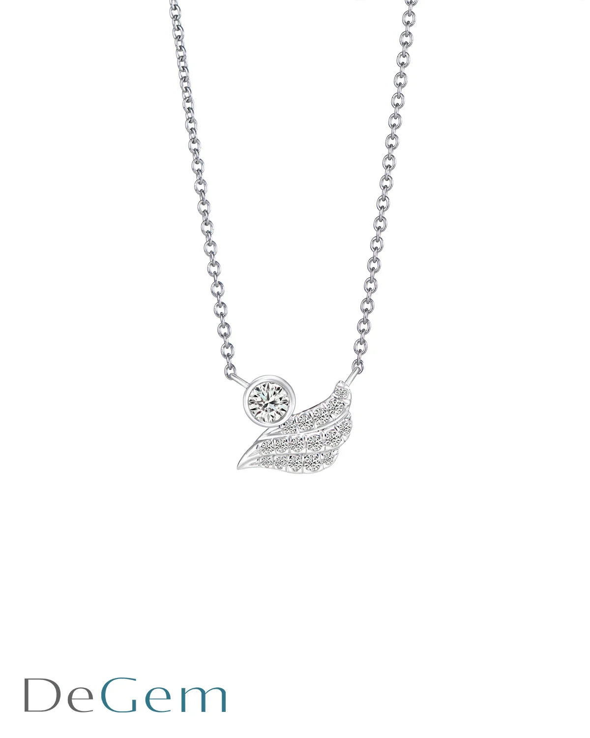 DEGEM SOLELUNA AJYLE FLOW DIAMOND NECKLACE